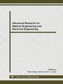 Cover: Advanced Research on Material Engineering and Electrical Engineering - Trans Tech Publications Ltd