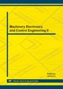 Cover: Machinery Electronics and Control Engineering II - Trans Tech Publications Ltd