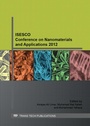Cover: ISESCO Conference on Nanomaterials and Applications 2012 - Trans Tech Publications Ltd