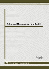 Enlarge image Cover: Advanced Measurement and Test III - Trans Tech Publications Ltd