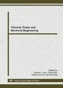 Cover: Thermal, Power and Electrical Engineering - Trans Tech Publications Ltd