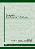 Cover: Progress in Manufacturing Technologies - Trans Tech Publications Ltd