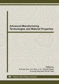 Cover: Advanced Manufacturing Technologies and Material Properties - Trans Tech Publications Ltd