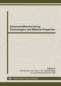 Enlarge image Cover: Advanced Manufacturing Technologies and Material Properties - Trans Tech Publications Ltd
