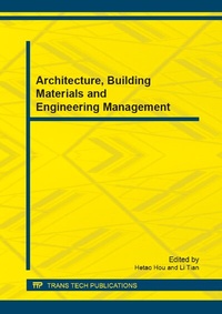 Enlarge image Cover: Architecture, Building Materials and Engineering Management - Trans Tech Publications Ltd