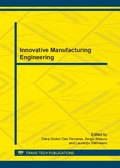 Cover: Innovative Manufacturing Engineering - Trans Tech Publications Ltd