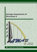 Cover: Damage Assessment of Structures X - Trans Tech Publications Ltd