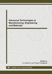 Enlarge image Cover: Advanced Technologies in Manufacturing, Engineering and Materials - Trans Tech Publications Ltd