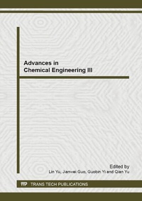Enlarge image Cover: Advances in Chemical Engineering III - Trans Tech Publications Ltd