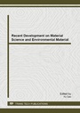 Cover: Recent Development on Material Science and Environmental Material - Trans Tech Publications Ltd