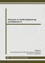 Cover: Advances in Textile Engineering and Materials III - Trans Tech Publications Ltd