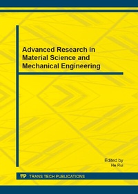Enlarge image Cover: Advanced Research in Material Science and Mechanical Engineering - Trans Tech Publications Ltd