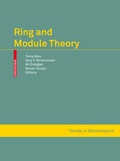 Cover: Ring and Module Theory - Birkh&auml;user