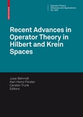 Cover: Recent Advances in Operator Theory in Hilbert and Krein Spaces - Birkh&auml;user