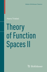 Enlarge image Cover: Theory of Function Spaces II - Birkhäuser
