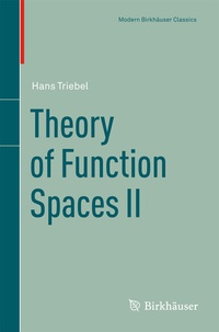 Enlarge image Cover: Theory of Function Spaces II - Birkhäuser
