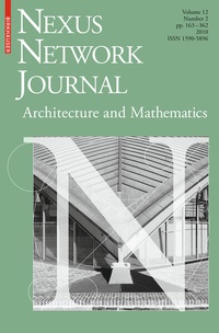 Enlarge image Cover: Nexus Network Journal 12,2 - Birkhäuser