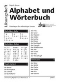 Cover: Lerntraining Alphabet und W&ouml;rterbuch L&ouml;sungen - ZKM
