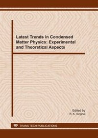 Enlarge image Cover: Latest Trends in Condensed Matter Physics - Trans Tech Publications Ltd