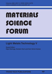 Enlarge image Cover: Light Metals Technology V - Trans Tech Publications Ltd
