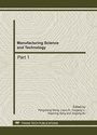 Cover: Manufacturing Science and Technology, AEMT2011 - Trans Tech Publications Ltd