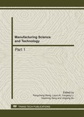 Cover: Manufacturing Science and Technology, AEMT2011 - Trans Tech Publications Ltd
