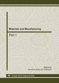 Enlarge image Cover: Materials and Manufacturing - Trans Tech Publications Ltd