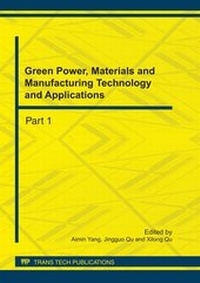 Enlarge image Cover: Green Power, Materials and Manufacturing Technology and Applications - Trans Tech Publications Ltd