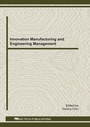 Cover: Innovation Manufacturing and Engineering Management - Trans Tech Publications Ltd