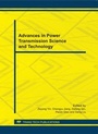 Cover: Advances in Power Transmission Science and Technology - Trans Tech Publications Ltd
