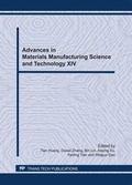 Cover: Advances in Materials Manufacturing Science and Technology XIV - Trans Tech Publications Ltd