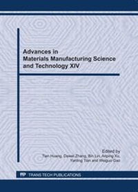 Enlarge image Cover: Advances in Materials Manufacturing Science and Technology XIV - Trans Tech Publications Ltd
