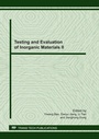 Cover: Testing and Evaluation of Inorganic Materials II - Trans Tech Publications Ltd