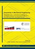 Cover: Uncertainty in Mechanical Engineering - Trans Tech Publications Ltd
