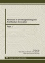 Cover: Advances in Civil Engineering and Architecture Innovation - Trans Tech Publications Ltd