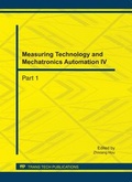 Cover: Measuring Technology and Mechatronics Automation IV - Trans Tech Publications Ltd