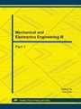 Cover: Mechanical and Electronics Engineering III - Trans Tech Publications Ltd