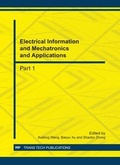 Cover: Electrical Information and Mechatronics and Applications - Trans Tech Publications Ltd