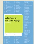 Cover: A Century of Austrian Design - Birkh&auml;user