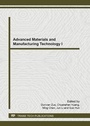 Cover: Advanced Materials and Manufacturing Technology I - Trans Tech Publications Ltd