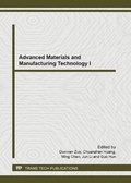 Cover: Advanced Materials and Manufacturing Technology I - Trans Tech Publications Ltd
