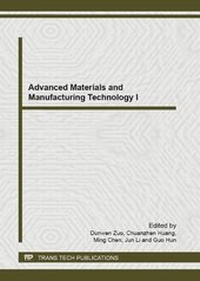 Enlarge image Cover: Advanced Materials and Manufacturing Technology I - Trans Tech Publications Ltd