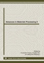 Cover: Advances in Materials Processing X - Trans Tech Publications Ltd