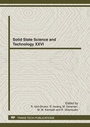 Cover: Solid State Science and Technology XXVI - Trans Tech Publications Ltd