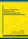 Cover: History of Mechanical Technology and Mechanical Design 2012 - Trans Tech Publications Ltd