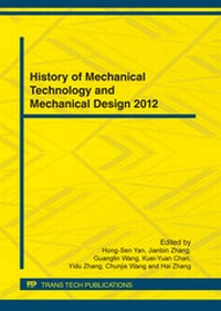 Enlarge image Cover: History of Mechanical Technology and Mechanical Design 2012 - Trans Tech Publications Ltd