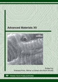 Enlarge image Cover: Advanced Materials XII - Trans Tech Publications Ltd