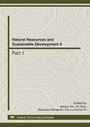 Cover: Natural Resources and Sustainable Development II - Trans Tech Publications Ltd