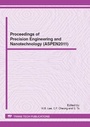 Cover: Proceedings of Precision Engineering and Nanotechnology - Trans Tech Publications Ltd