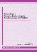 Cover: Proceedings of Precision Engineering and Nanotechnology - Trans Tech Publications Ltd